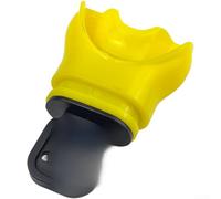 Safe Thermoplastic Silicone Mouthpiece For Scuba Diving Snorkeling Sets With Easy Heat Customization For Comfort In White Shade(Pure Yellow)