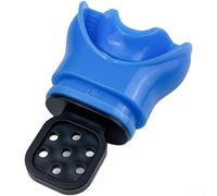 Safe Thermoplastic Silicone Mouthpiece For Scuba Diving Snorkeling Sets With Easy Heat Customization For Comfort In White Shade(Pure Blue)