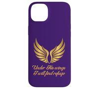 Safe Under His Wings in Gold Bible Verse Psalm 91 Christian Case for iPhone 14 Plus