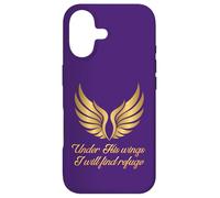 Safe Under His Wings in Gold Bible Verse Psalm 91 Christian Case for iPhone 17
