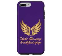 Safe Under His Wings in Gold Bible Verse Psalm 91 Christian Case for iPhone 7 Plus/8 Plus