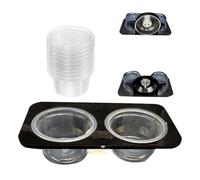 Safe Water Feeder Bowl with AntiEscape, Second generation do | Strong Mount and Ventilated Base for Live Prey Feeding Zone in Tanks Enclosures Secure Placement