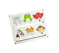 Safe Wooden Animal Board Game For Toddler Portable Travel Educational Hand Game Teaser Toy Toddler Learning Toy Hand Eye Coordination