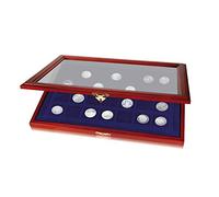 SAFE Wooden Coin Showcase for 28 Coins up to 40mm