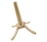 Safe Wooden Soprano Saxophone Display Stand with Pad for Professional Storage 22x22x28.5cm Elegant Wooden Soprano Saxophone Display Stand Wood Holder Rack