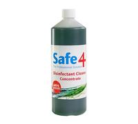 Safe4 Professional Disinfectant Concentrate - Enhanced Formulation,UK Manufactured,for Effective Virus & Bacteria Protection in Professional & Animal Care Settings (1L, Apple)