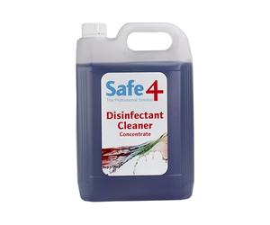 Safe4 Professional Disinfectant Concentrate - Enhanced Formulation,UK Manufactured,for Effective Virus & Bacteria Protection in Professional & Animal Care Settings (5L, Lavender)