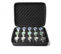 SAFEBUDDY Travel Box for 10 Watches, Hard and Safe Transfer Case with Soft Protective Cushion, Fits Most Watches Up to 60mm Dial