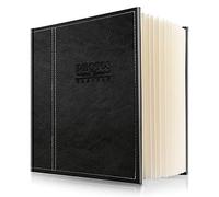 Safedealshop Self-Stick Page Photo Album, Family Album With Leather Cover, Hand Made DIY Waterproof and Dustproof Album Holds 3X5, 4X6, 5X7, 6X8, 8X10 Photos