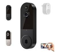 Safedoorbell-The Smarter Way To Protect Your Home, Safe Doorbell Safedoorbell, Safe Door Bell With Camera, 1080p Smart Wireless Video Doorbell Camera Chime (black)