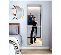 SAFEE MRROR Wall Mirror Full Length Mirror for Bedroom Full Body, Shatterproof, Unbreakable Acrylic Gym Mirrors, 12"x12"x4 Pcs, Easy to Install, Modern Style