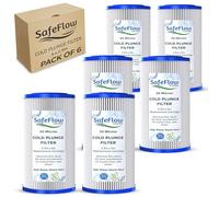 SafeFlow Essentials 5" x 2.5" Cold Plunge Filter 20 Micron - Fits The Pod Ice Cold Plunge Water Chiller, Cold Plunge Filters, and Under Kitchen Sink Systems (6)