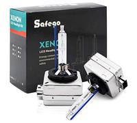 Safego D1S Xenon Bulb 35W 8000K HID Headlight Super Bright Discharge Lamp Replace HID Kit 12V Car Bulbs Ice Blue LED Exterior Headlamp Bulbs, Pack of 2