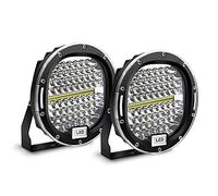 Safego LED Driving Work Light, 7'' 300W LED Pods Light Bar Spot Beam 30000LM Round Offroad Light Fog Light Lamp Roof Bar Bumper for 4x4 SUV ATV Truck Boat Tractor 12V, 2PCS - Black Shell