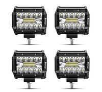 Safego LED Light Bar 60W 4 Inch 4800LM LED Spotlight Off Road Driving Fog Lights for ATV UTV SUV Truck Car Boat Motorcycle 12V/24V, 1 Year Warranty, 4PCS