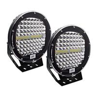 Safego LED Spot Lights for Car 4x4 LED Offroad Driving Light: 9 inch 408W LED Work Light 12V 40800LM Spot Beam - LED Pods Light Fog Light Lamp Round for Truck Tractor SUV ATV Boat