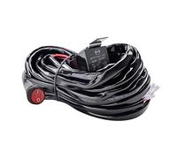 Safego Wiring Harness 12V, LED Light Bar Wiring Harness Kit with 12V/40A Relay On/Off Waterproof Switch, for Car LED Work Fog Light Spot Light (2 Leads)