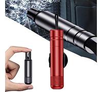 Safehammer Glass Breaker, Car Safety Hammer, Safe Hammer Glass Breaker, Car Emergency 2-in-1 Window Breaker & Seat Belt Cutter, Vehicle Escape Tool, Automotive Interior Safety Products (Red)