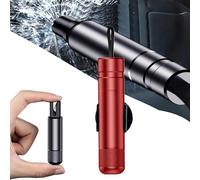 Safehammer Glass Breaker, Car Safety Hammer, Safe Hammer Glass Breaker, Car Emergency 2-in-1 Window Breaker & Seat Belt Cutter, Vehicle Escape Tool, Automotive Interior Safety Products (Red-1pc)