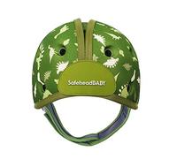 SafeheadBABY Award-Winning Soft Infant Head Protector for Crawling and Walking Expandable Lightweight Baby Safety Helmet 7-24 Months (Head Circ. 40-52 cm) - Dino Green