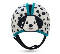 SafeheadBABY Soft Baby Head Protector Helmet for Crawling and Walking 7-24 Months - Ultra-Lightweight & Breathable Infant Safety Helmet That Grows with Your Baby (Head Circ. 40-52 cm) - Dalmatian Blue