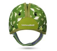 SafeheadBABY Soft Baby Head Protector Helmet for Crawling and Walking 7-24 Months - Ultra-Lightweight & Breathable Infant Safety Helmet That Grows with Your Baby (Head Circ. 40-52 cm) - Dino Green