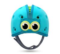 SafeheadBABY Soft Baby Head Protector Helmet for Crawling and Walking 7-24 Months - Ultra-Lightweight & Breathable Infant Safety Helmet That Grows with Your Baby (Head Circ. 40-52 cm) - Owl Blue