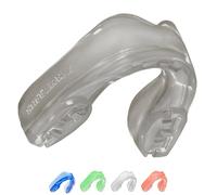 SafeJawz Elements Sports Mouthguard, Dual Layer Premium Protection Adult and Junior Gum Shield with Case for Boxing, MMA, Rugby, Martial Arts, Judo and All Contact Sports (Rock, Junior (up to 11))