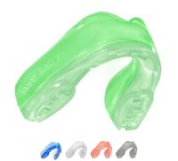 SafeJawz Elements Sports Mouthguard, Dual Layer Premium Protection Adult and Junior Gum Shield with Case for Boxing, MMA, Rugby, Martial Arts, Judo and All Contact Sports (Earth, Junior (up to 11))