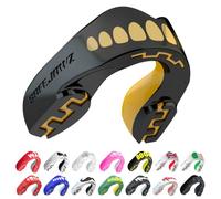 SAFEJAWZ Goldie Mouth Guard, Junior Dual Layer Gum Shield with Case