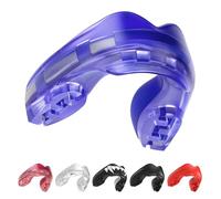 SAFEJAWZ Ice Blue Mouth Guard for Braces, One Size Gum Shield with Case