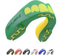 SAFEJAWZ Mouth Guard, Dual Layer Gum Shield for Adults with Case, Easy Fit Remouldable Gumshield for Rugby, Boxing, MMA, Hockey & All Contact Sports