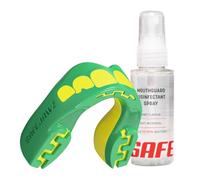 SAFEJAWZ Ogre Sports Mouthguard, Case and Cleaner Spray 50ml Bundle
