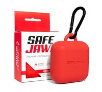 SAFEJAWZ Premium Mouthguard Case with Carabiner Clip, Durable and Flexible Silicone Design to Keep Mouth Guard Protected/Clean (One Size) (Red)