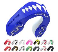 SAFEJAWZ Shark Mouth Guard, Adult Dual Layer Gum Shield with Case