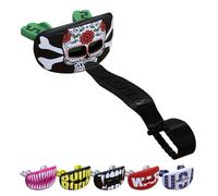 SAFEJAWZ Skull Lip Guard, Football Mouth Guard with Detachable Strap