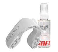 SAFEJAWZ Sports Mouthguard, Case and Cleaner Spray 50ml Bundle