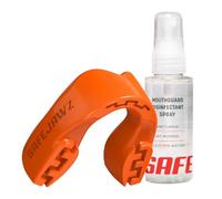 SAFEJAWZ Sports Mouthguard, Case and Cleaner Spray 50ml Bundle