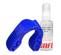 SAFEJAWZ Sports Mouthguard, Case and Cleaner Spray 50ml Bundle