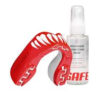 SAFEJAWZ Sports Mouthguard/Gum Shield, Case and Cleaner Spray 50ml