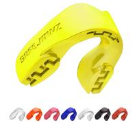 SAFEJAWZ Yellow Mouth Guard, Slim Fit Gum Shield for Adults with Case