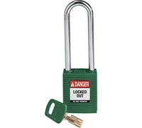 SafeKey Nylon Padlock, 38mm x 122mm x 19mm, Green