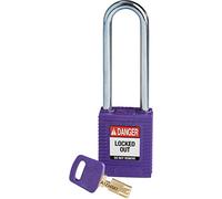 SafeKey Nylon Padlock, 38mm x 122mm x 19mm, Purple