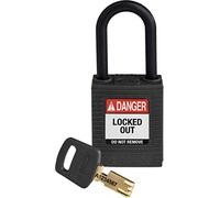SafeKey Nylon Padlock, 38mm x 84mm x 19mm, Black