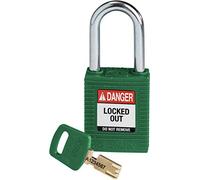 SafeKey Nylon Padlock, 38mm x 84mm x 19mm, Green
