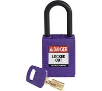 SafeKey Nylon Padlock, 38mm x 84mm x 19mm, Purple