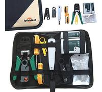 Safekom Ethernet LAN Network Wiring Hand Tool Kit - Crimping Plier Stripper Cable Tester Punch Tool Screwdriver for RJ45 Cat5 Cat5e Cat6e Cat6 Cat7 RJ11 RJ12
