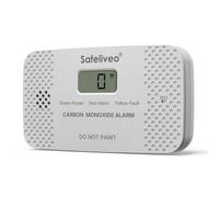Safeliveo Carbon Monoxide Detector with Replaceable Battery, Gray,1Pack