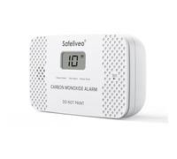 Safeliveo Carbon Monoxide Detector with Replaceable Battery, White, 1Pack