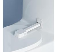 SAFELON 1 Pcs Child Proof Toilet Lock, Toilet Seat Lock for Baby Safety, Toilet Lid Lock Fit for Most Toilet, No Tools Needed (White)